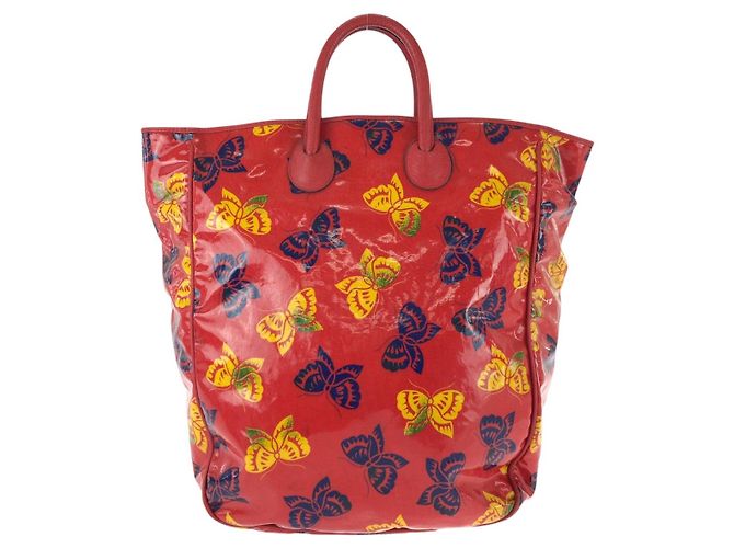 Bottega Veneta Butterfly Tote Rosso - vista 2