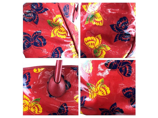 Bottega Veneta Butterfly Tote Rosso - vista 6