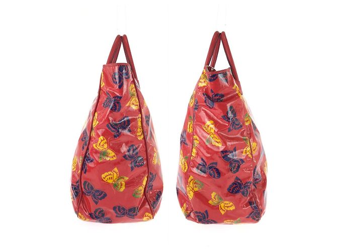 Bottega Veneta Butterfly Tote Rosso - vista 8