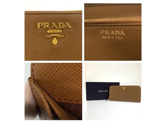 Prada Saffiano Langbörse Braun - Ansicht 3