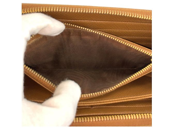 Prada Saffiano Langbörse Braun - Ansicht 5