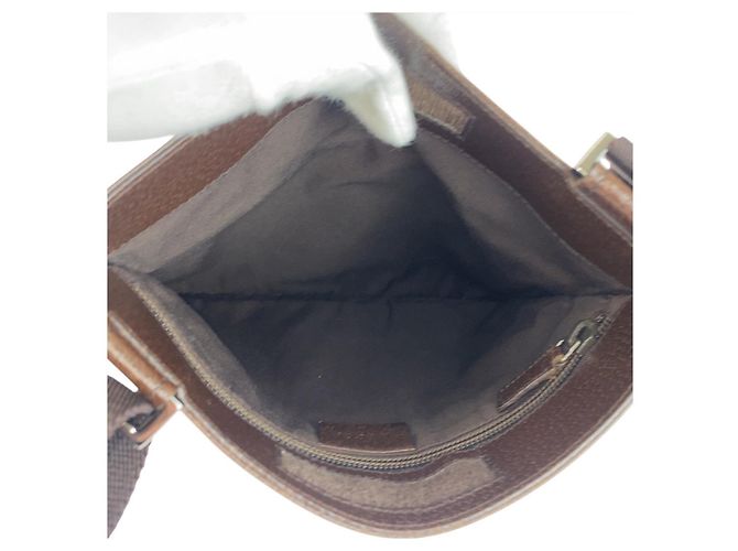 Borsa a tracolla Gucci GG Canvas Marrone Beige - vista 7