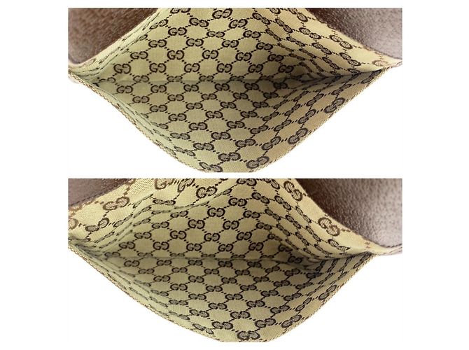 Borsa a tracolla Gucci GG Canvas Marrone Beige - vista 9