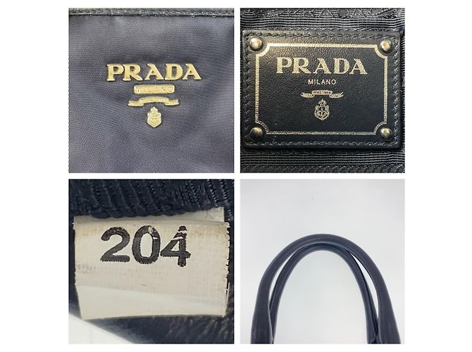 Tote Sac cabas Prada Tessuto Bleu - vue 3