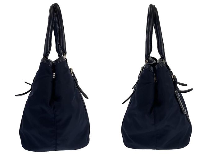 Tote Sac cabas Prada Tessuto Bleu - vue 6