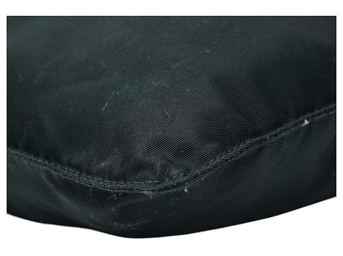 Sac bandoulière Prada Tessuto avec logo triangle Noir - vue 5