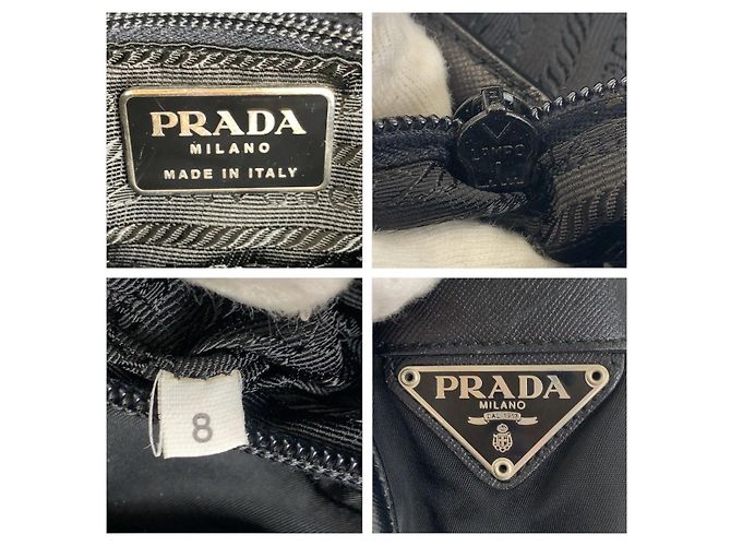 Bolsa Tiracolo Prada Tessuto Preto - vista 3
