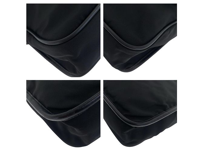Bolsa Tiracolo Prada Tessuto Preto - vista 4