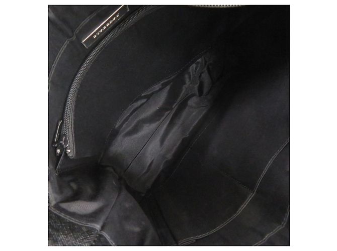 Bolsa Burberry Nova Check Canvas Preto Bege - vista 5