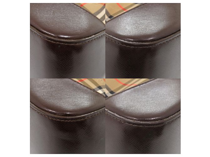 Saco Tote Burberry Nova Check Marrom - vista 3