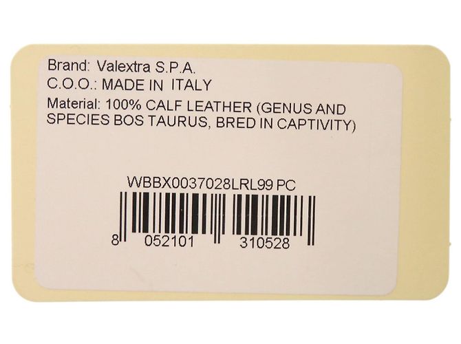 Borsa a tracolla Valextra in pelle beige - vista 10