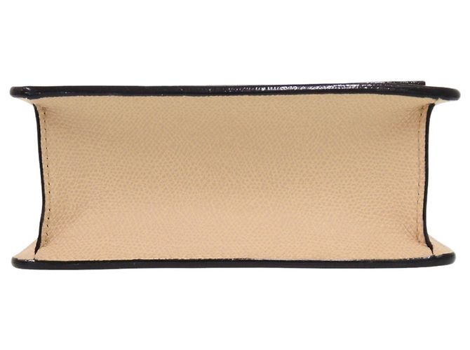 Borsa a tracolla Valextra in pelle beige - vista 4