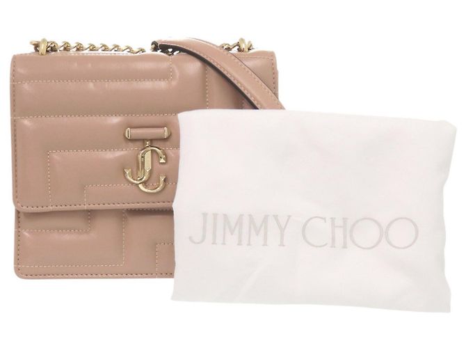 Borsa a tracolla con catena Jimmy Choo Varenne Beige - vista 2