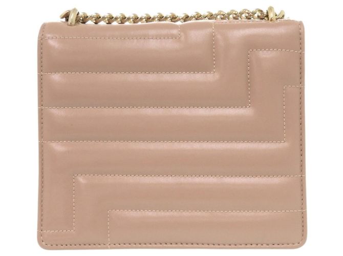 Borsa a tracolla con catena Jimmy Choo Varenne Beige - vista 3