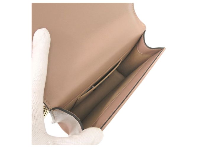Borsa a tracolla con catena Jimmy Choo Varenne Beige - vista 7