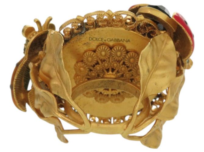 Dolce & Gabbana Ladybug Ring aus Messing Rot Grün Gelb - Ansicht 3