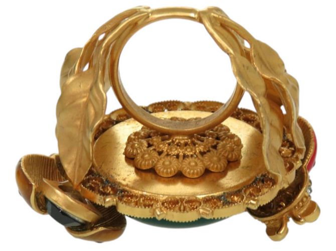 Dolce & Gabbana Ladybug Ring aus Messing Rot Grün Gelb - Ansicht 4