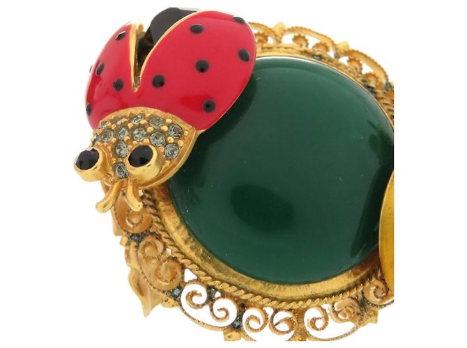 Dolce & Gabbana Ladybug Ring aus Messing Rot Grün Gelb - Ansicht 5