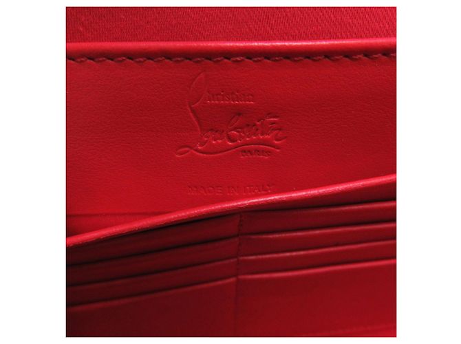 Borsa Christian Louboutin Rubiclic in nylon Marrone Bianco Rosso - vista 9