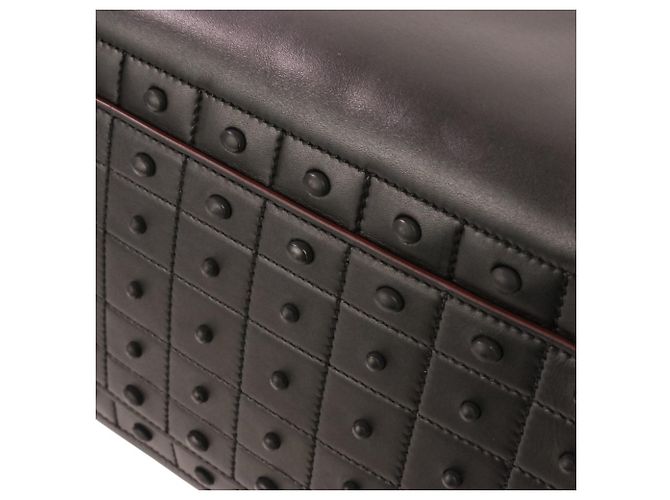Borsa Boston Tod's Gommini Twist Bowling Nero - vista 7