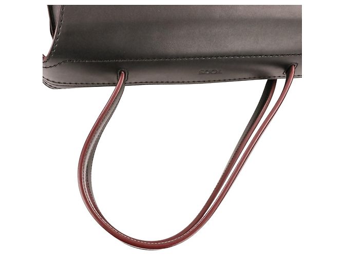 Borsa Boston Tod's Gommini Twist Bowling Nero - vista 8