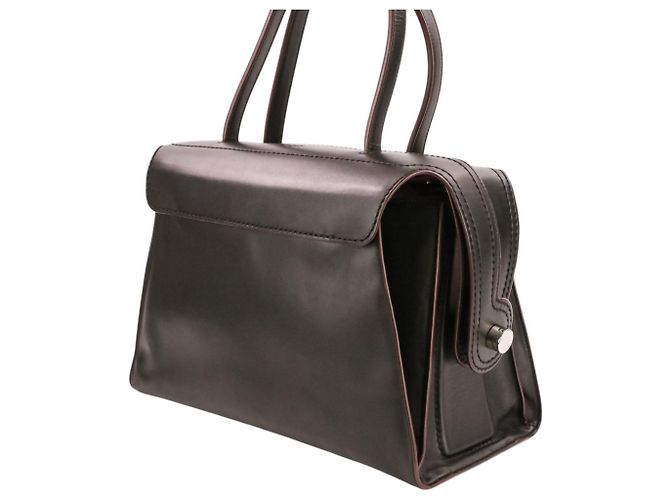 Borsa Boston Tod's Gommini Twist Bowling Nero - vista 9