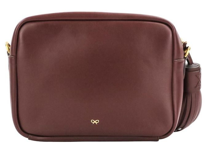 Anya Hindmarch The Neeson Tassel Shoulder Bag Bordò - vista 2
