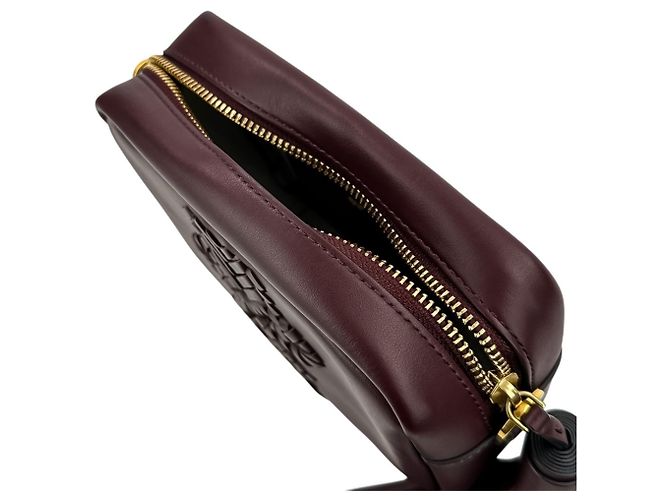 Anya Hindmarch The Neeson Tassel Shoulder Bag Bordò - vista 7