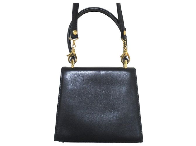 Medusa Versace Vintage Handtasche mit oberem Griff Schwarz - Ansicht 2