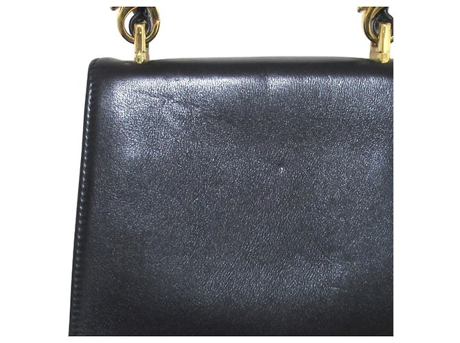 Medusa Versace Vintage Handtasche mit oberem Griff Schwarz - Ansicht 6
