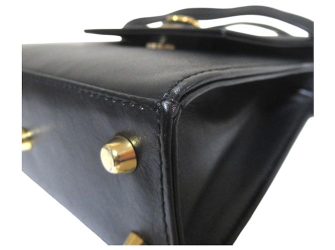 Medusa Versace Vintage Handtasche mit oberem Griff Schwarz - Ansicht 8
