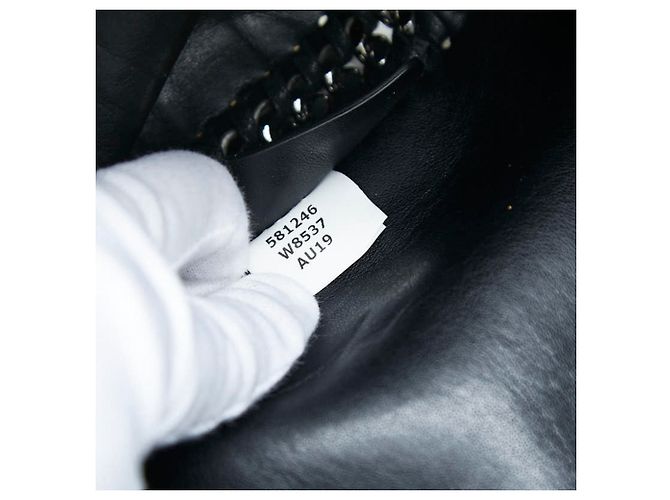 Stella Mc Cartney Borsa a tracolla con catena Falabella Zebra Stella McCartney Nero Bianco - vista 11