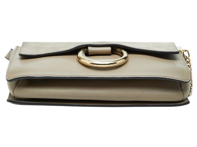 Borsa a tracolla Chloé Faye Beige - vista 3