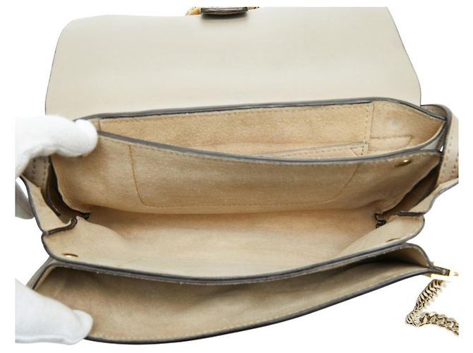 Borsa a tracolla Chloé Faye Beige - vista 6