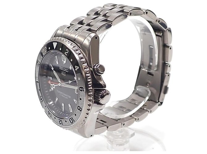 Seiko Flightmaster Men's Auto Quartz Titanium Uhr SBCW005 - Ansicht 3