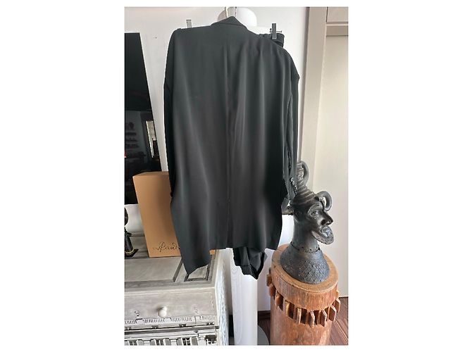 Yohji Yamamoto Completo Giacca e Pantaloni Nero - vista 12