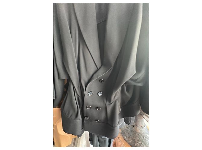 Yohji Yamamoto Completo Giacca e Pantaloni Nero - vista 4