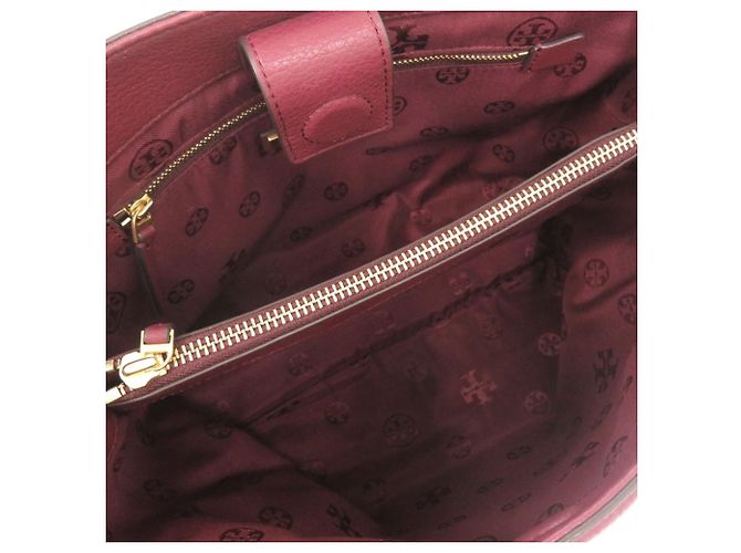 Borsa a mano e a tracolla 2-way in pelle Bordeaux Tory Burch Bordò - vista 7
