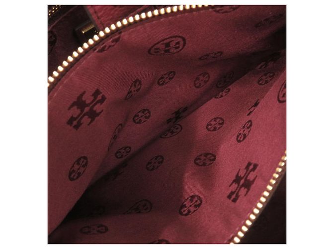 Borsa a mano e a tracolla 2-way in pelle Bordeaux Tory Burch Bordò - vista 8