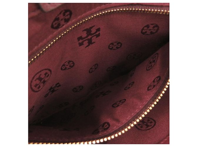 Borsa a mano e a tracolla 2-way in pelle Bordeaux Tory Burch Bordò - vista 9
