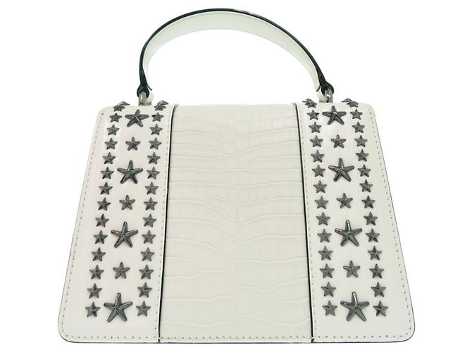 Borsa Pixie con manico superiore e borchie a stella Jimmy Choo Bianco - vista 2