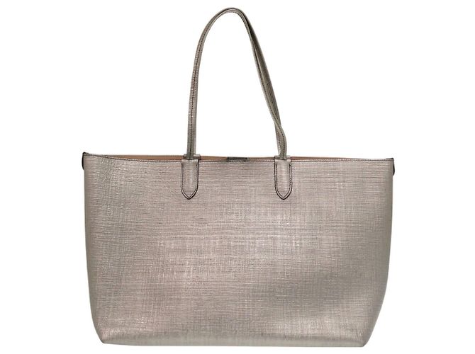 Saco Tote Prateado Alexander McQueen Prata - vista 2