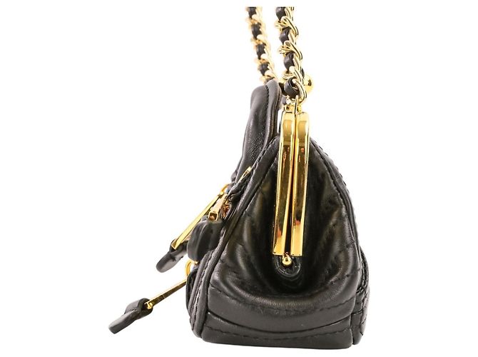 Mini Bolso de Hombro Moschino Rider's Chain Pouch Negro - vista 4