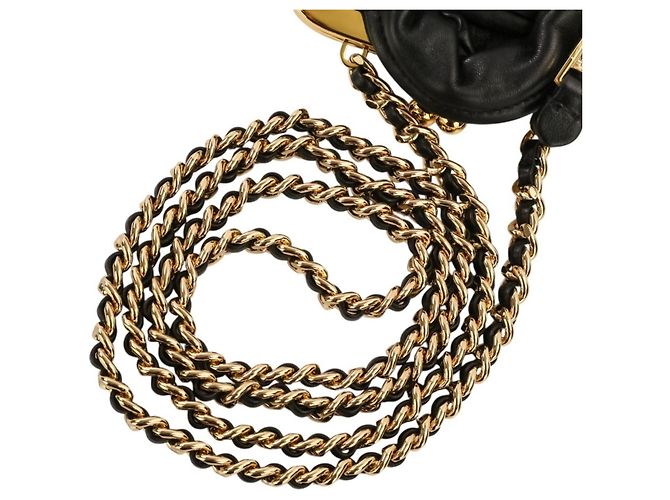 Mini Bolso de Hombro Moschino Rider's Chain Pouch Negro - vista 6