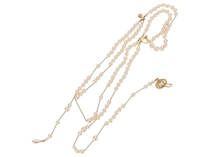 Collana Vivienne Westwood Gold Orb Broken Pearl D'oro - vista 16