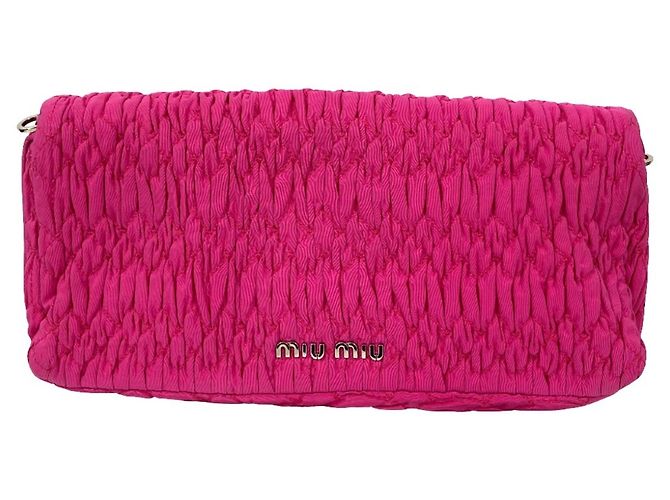 Borsa a spalla Miu Miu Matelassé Rosa - vista 2