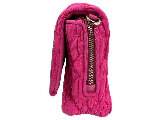 Borsa a spalla Miu Miu Matelassé Rosa - vista 4