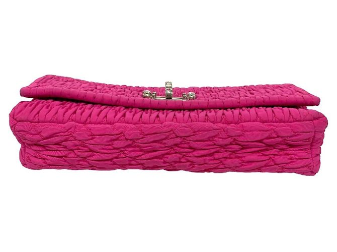 Borsa a spalla Miu Miu Matelassé Rosa - vista 5