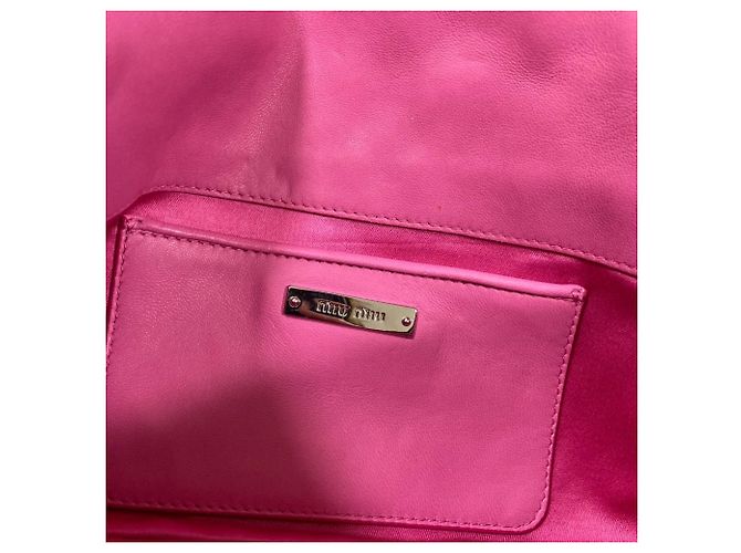 Borsa a spalla Miu Miu Matelassé Rosa - vista 7