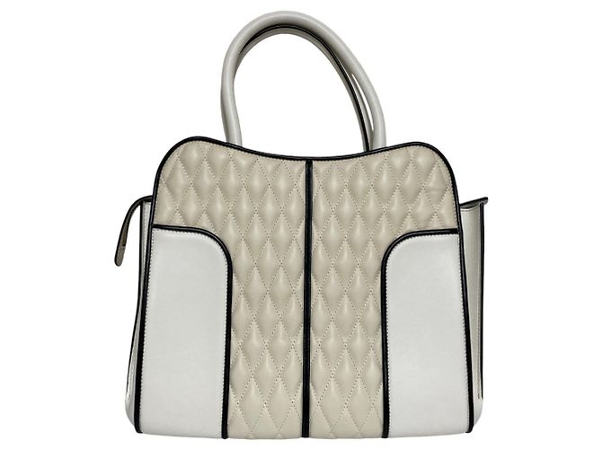 Bolsa de couro acolchoado Tod's Sera em Branco - vista 4